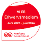 Vi er erhvervsmedlem af Kræftens bekæmpelse 2025-2026